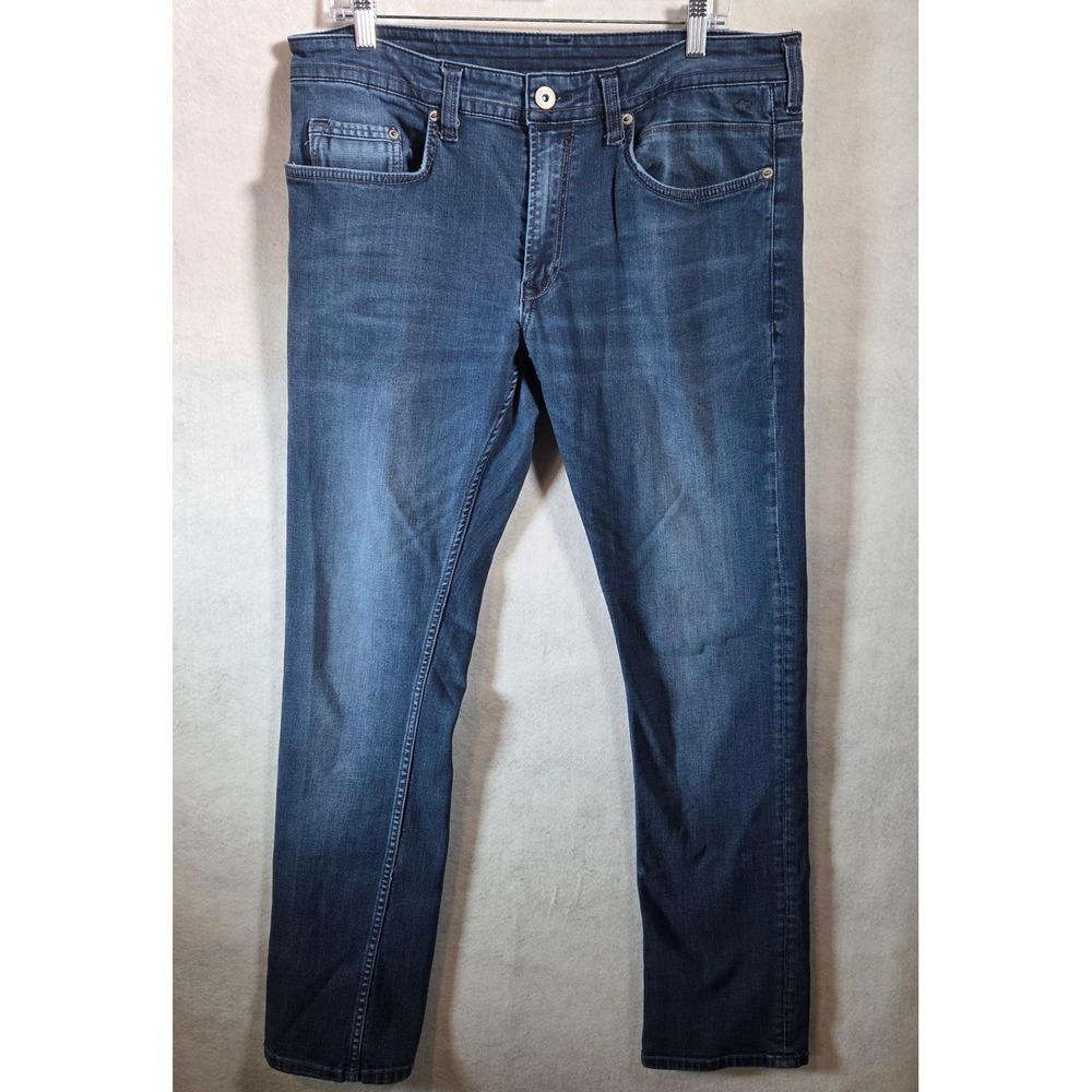Buffalo David Bitton Livefree Mens Blue Slim Straight Leg Denim Jeans 38x31‎